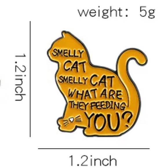 1 LEFT‼️ Smelly Cat Enamel Pin Friends 90s TV Show Phoebe Fans Gift Memorabilia - Picture 3 of 6